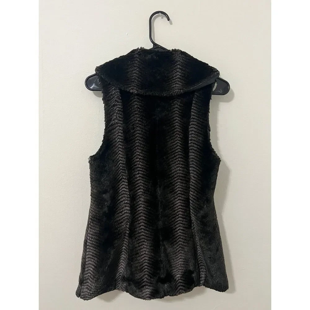 ALFANI WOMENS FAUX FUR VEST SIZE S - Picture 2 of 6